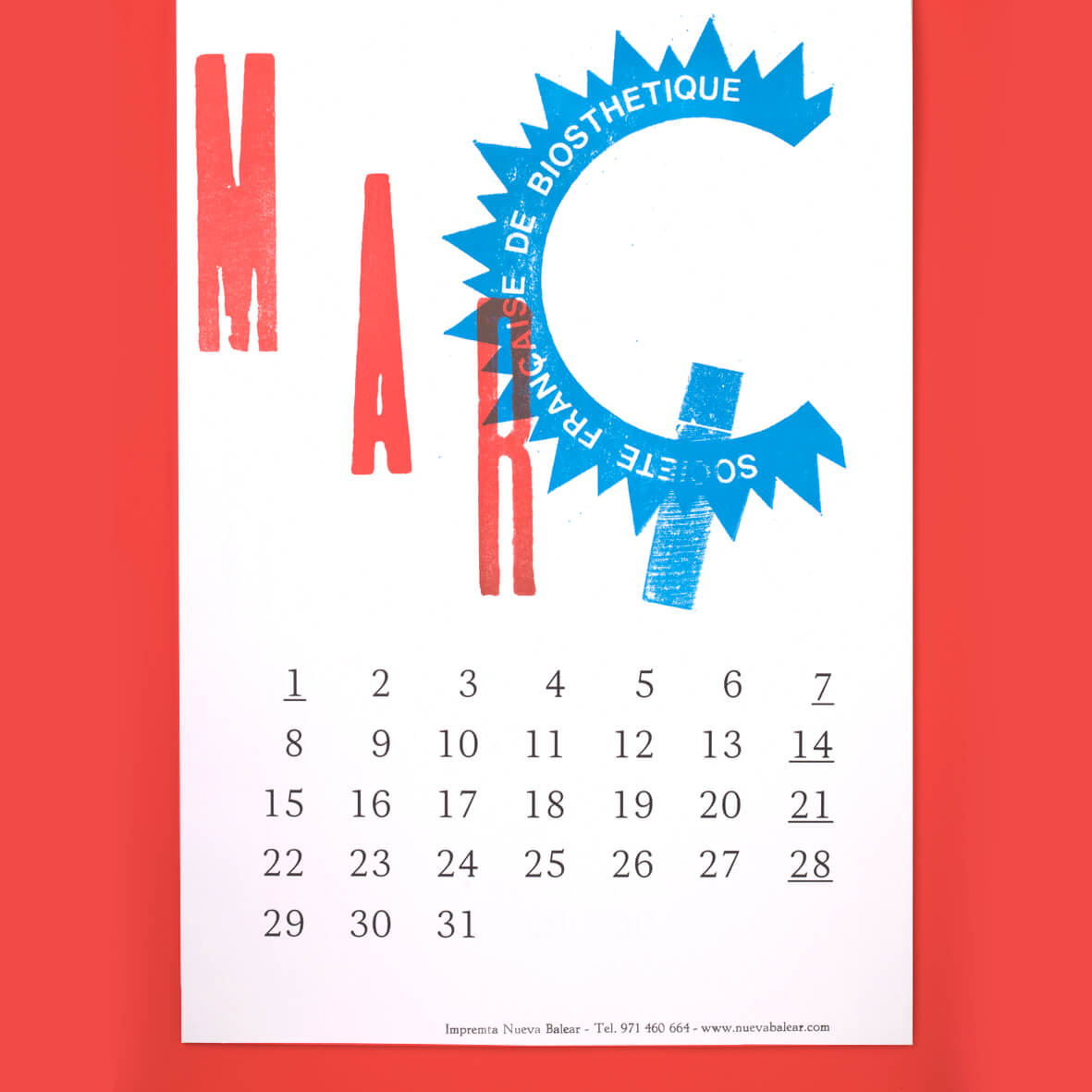 Calendario Tipográfico