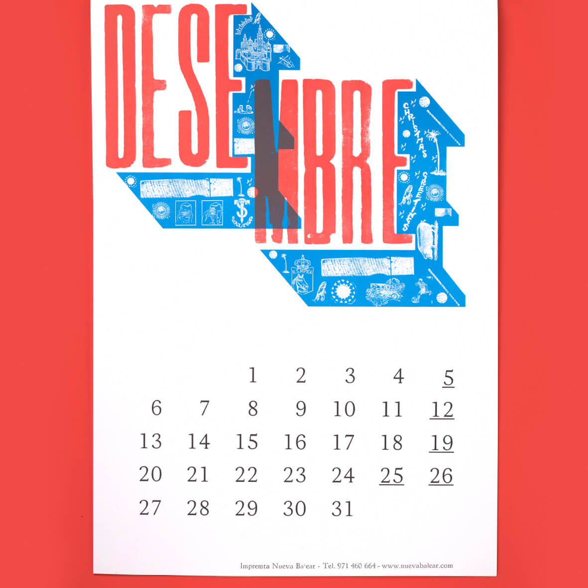 Calendario Tipográfico